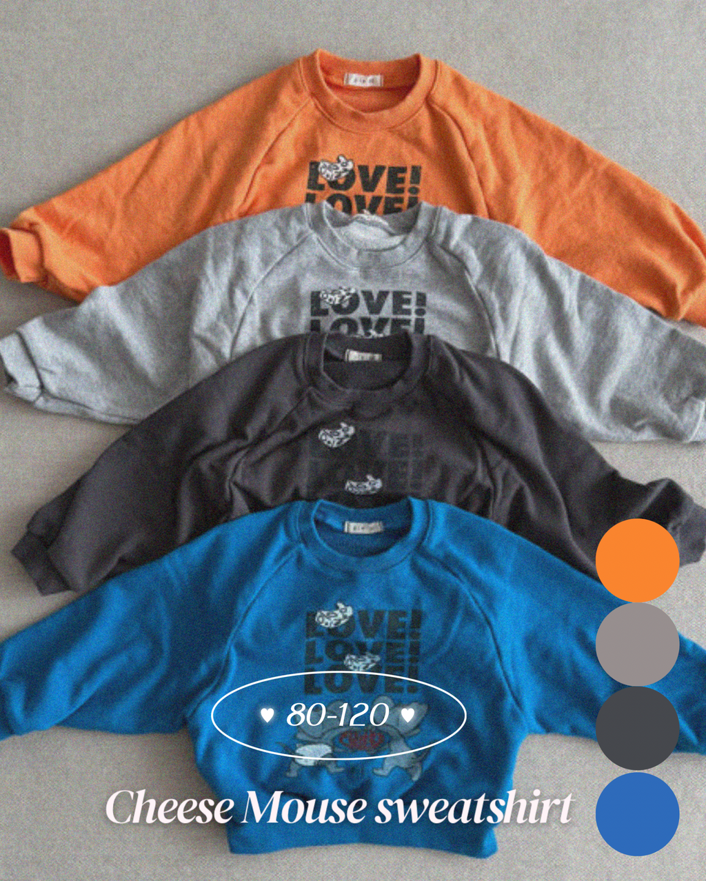 Cheese Mouse sweatshirt / pie