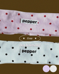 Dot hairband / pepper