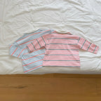 Milky striped collar shirt / ninibello