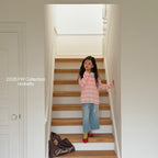 Milky striped collar shirt / ninibello