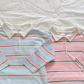 Milky striped collar shirt / ninibello