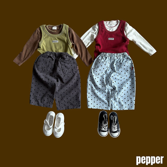 Dot pants / pepper