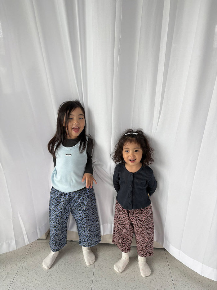 Pig leopard print pants / pepper