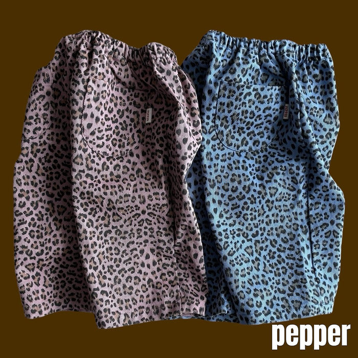 Pig leopard print pants / pepper