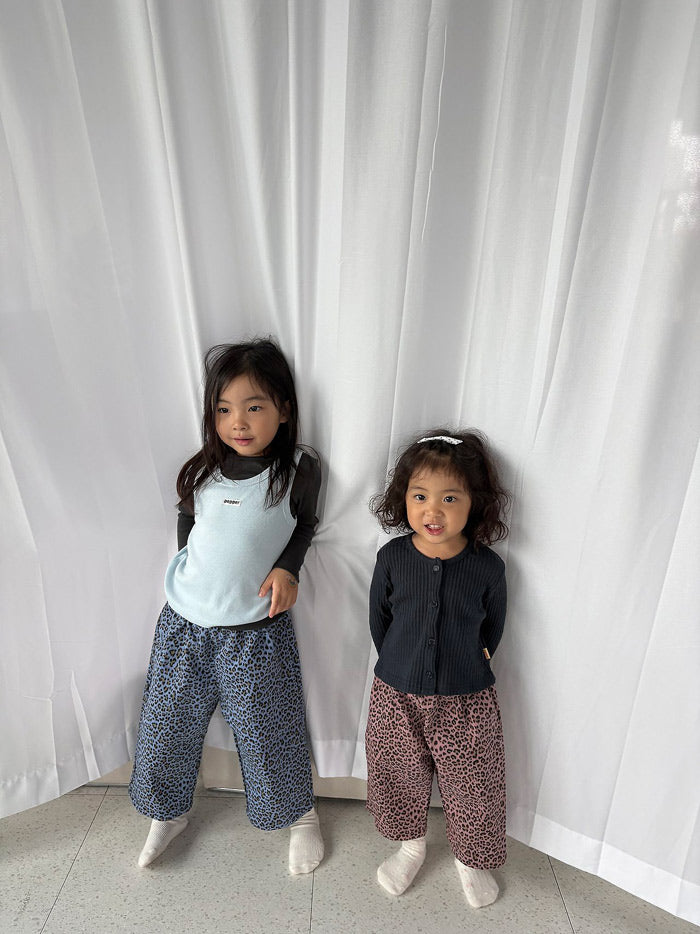 Pig leopard print pants / pepper