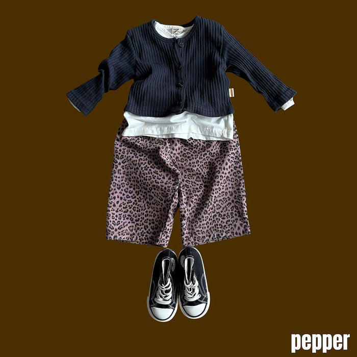 Pig leopard print pants / pepper