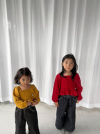 smocked blouse / pepper