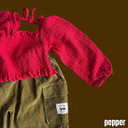 smocked blouse / pepper