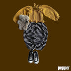 smocked blouse / pepper