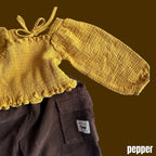 smocked blouse / pepper