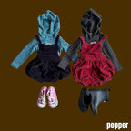 Piglet-style hoodie / pepper