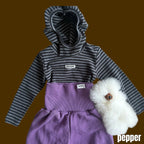 Piglet-style hoodie / pepper