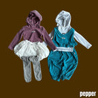 Piglet-style hoodie / pepper