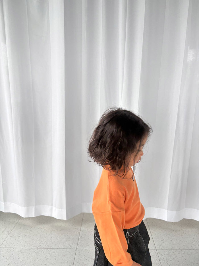 Tangerine half-neck turtleneck / pepper