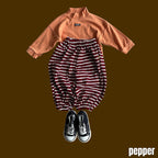 Tangerine half-neck turtleneck / pepper
