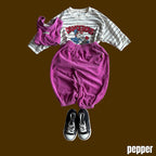 Bulldog striped shirt / pepper