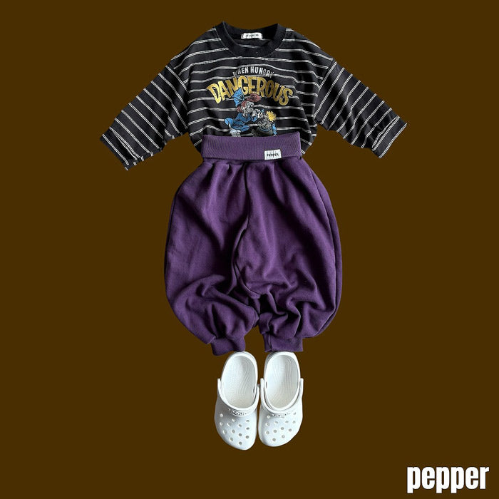 Bulldog striped shirt / pepper