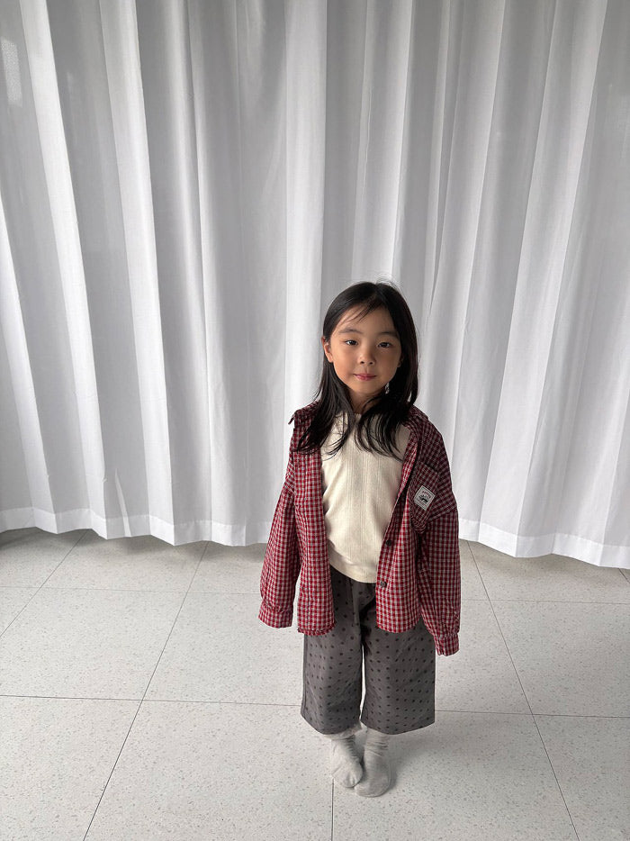 Cookie plaid shirt / pepper