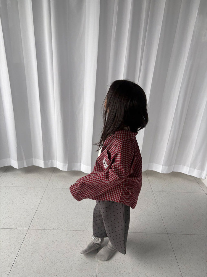Cookie plaid shirt / pepper