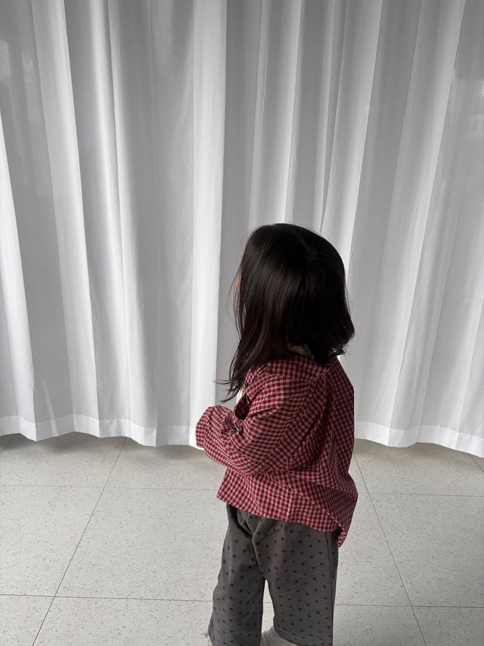 Cookie plaid shirt / pepper