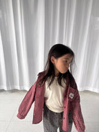 Cookie plaid shirt / pepper