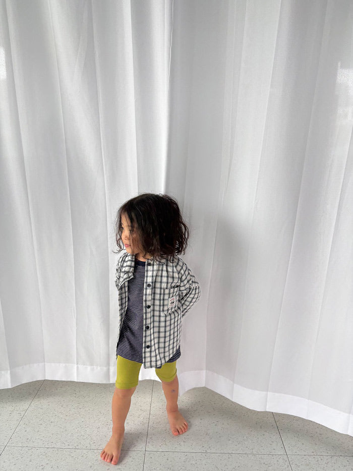 Cookie plaid shirt / pepper