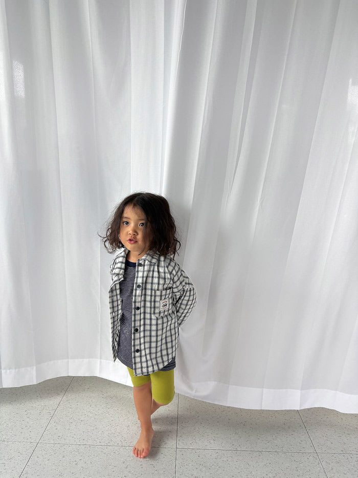 Cookie plaid shirt / pepper