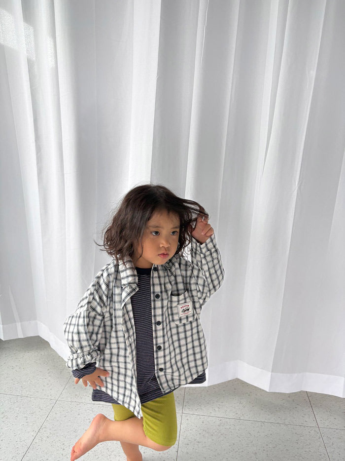 Cookie plaid shirt / pepper
