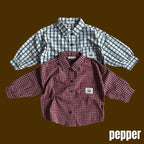 Cookie plaid shirt / pepper