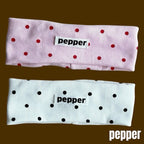Dot hairband / pepper