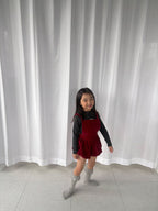 Frilly knee socks / pepper