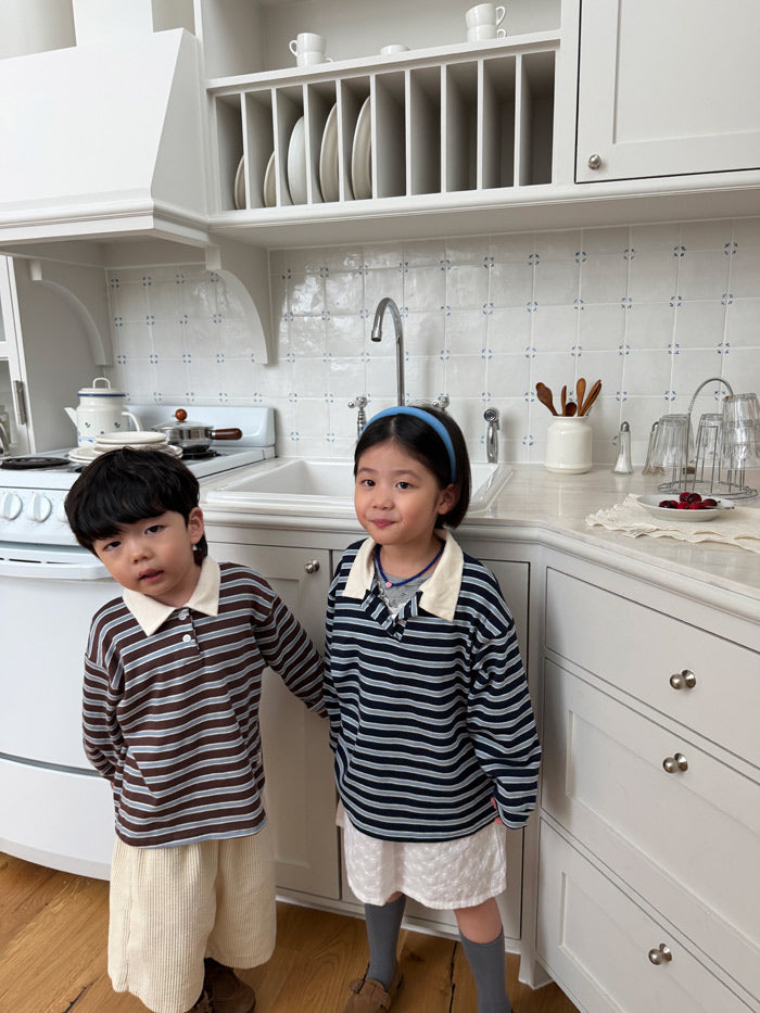 Marshmallow collar shirt / pie