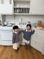 Marshmallow collar shirt / pie