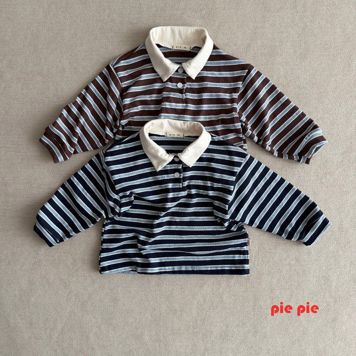 Marshmallow collar shirt / pie